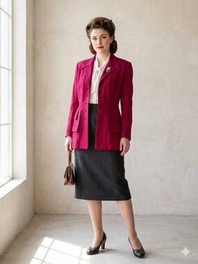 Vintage 1940's tiered pocket jacket